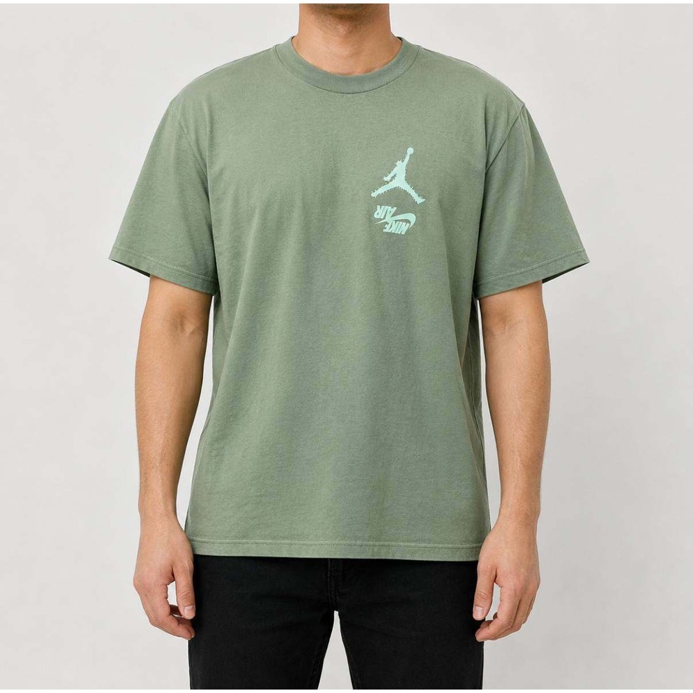 Jordan Travis Scott Cactus Jack Highest T-Shirt Olive Green Size S NEW
